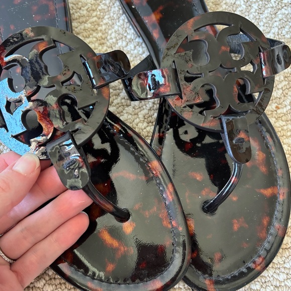 Tory Burch Miller Tortoise Sandals - Picture 8 of 10